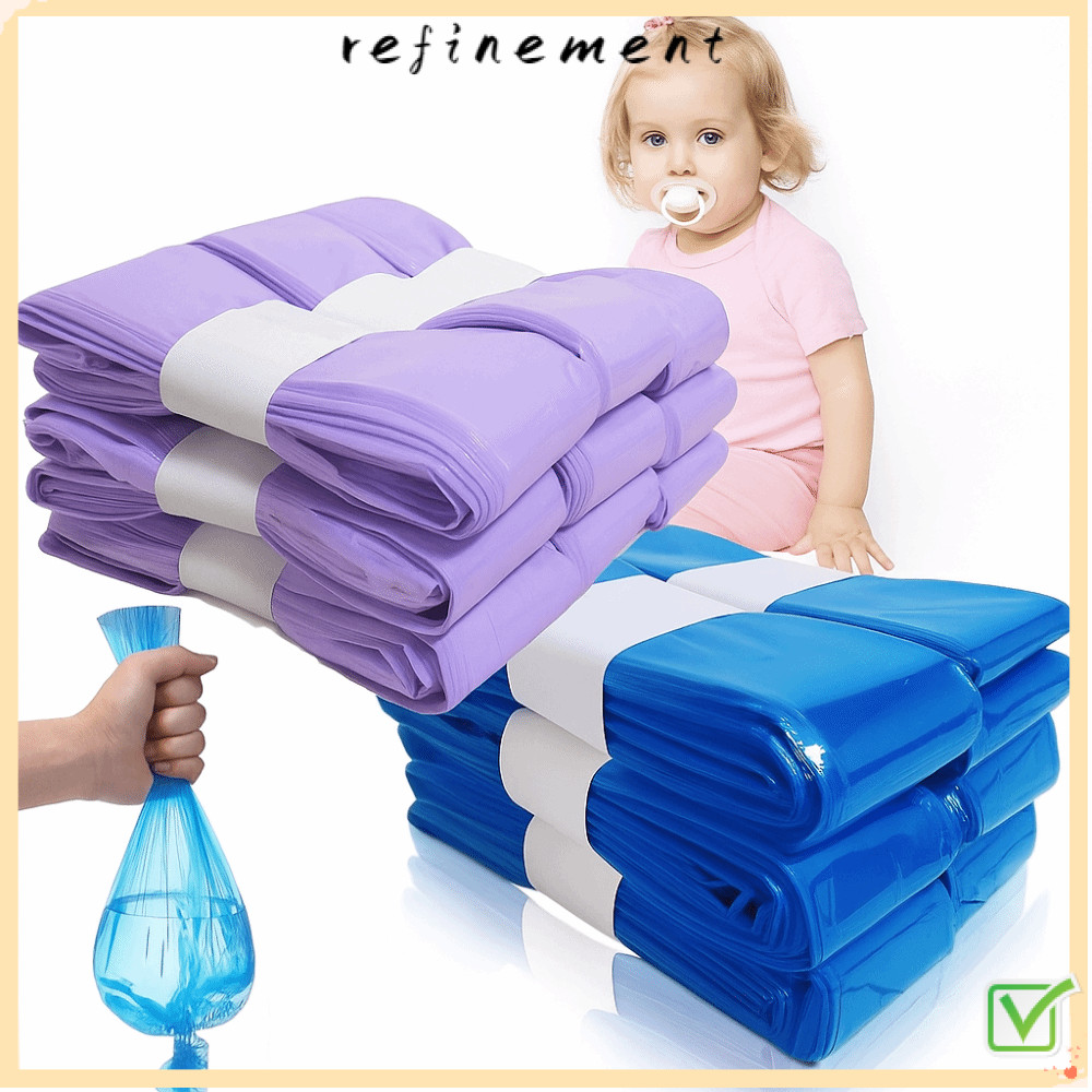 Refinement ถุงขยะใส่ผ้าอ้อม แบบหนา ทนทาน กันฉีกขาด พร้อมถุงเติม มีประสิทธิภาพ สําหรับห้องนั่งเล่น
