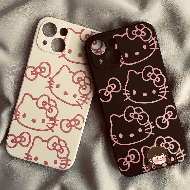 สีชมพู Kitty สําหรับ Vivo X200 Ultra X200S X90 X80 X70 X60 X50 X30 Pro X27 X23 X21 UD X20 X9 X9S Plu