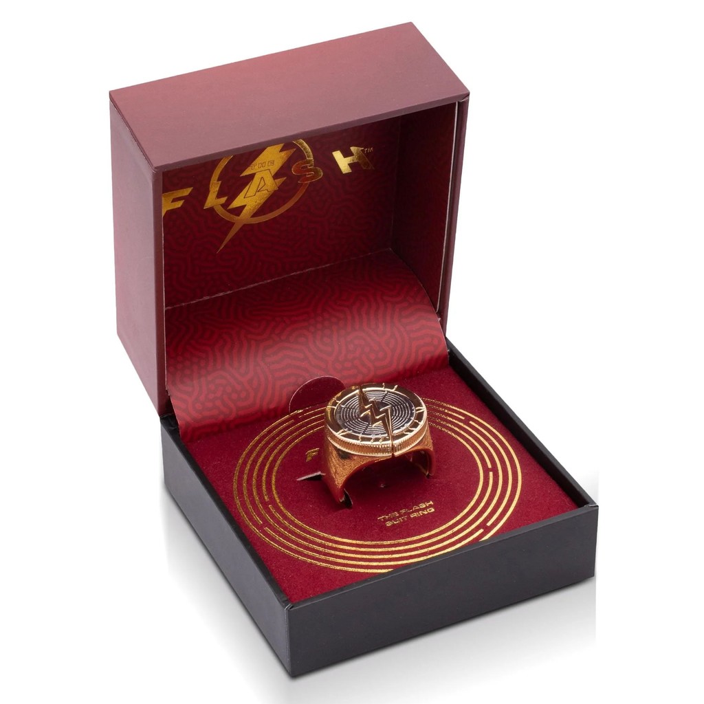 แหวนดัดแปลงจากหนัง DC The Flash ของ Allen Barry ของแท้จาก Warner ขนาด 7.8