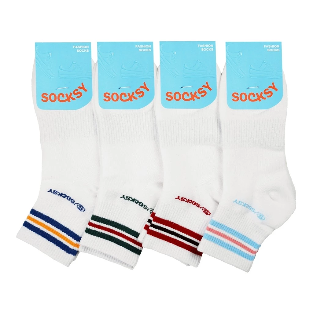Socksy ถุงเท้าแฟชั่นข้อยาว (แพ็ค 4 คู่) รุ่น HK-0001