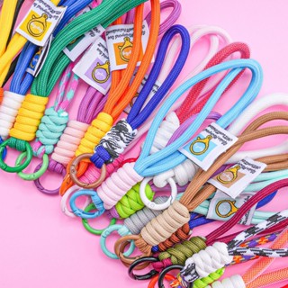 เชือกถักไนล่อนสีสันสดใสเชือกป้องกันการสูญเสียสำหรับโทรศัพท์ม…