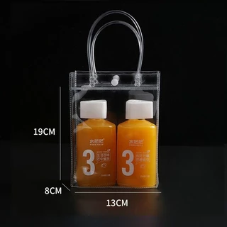 กระเป๋าถือ แบบมีกระดุม กระเป๋าพลาสติกใส PVC (S06)
