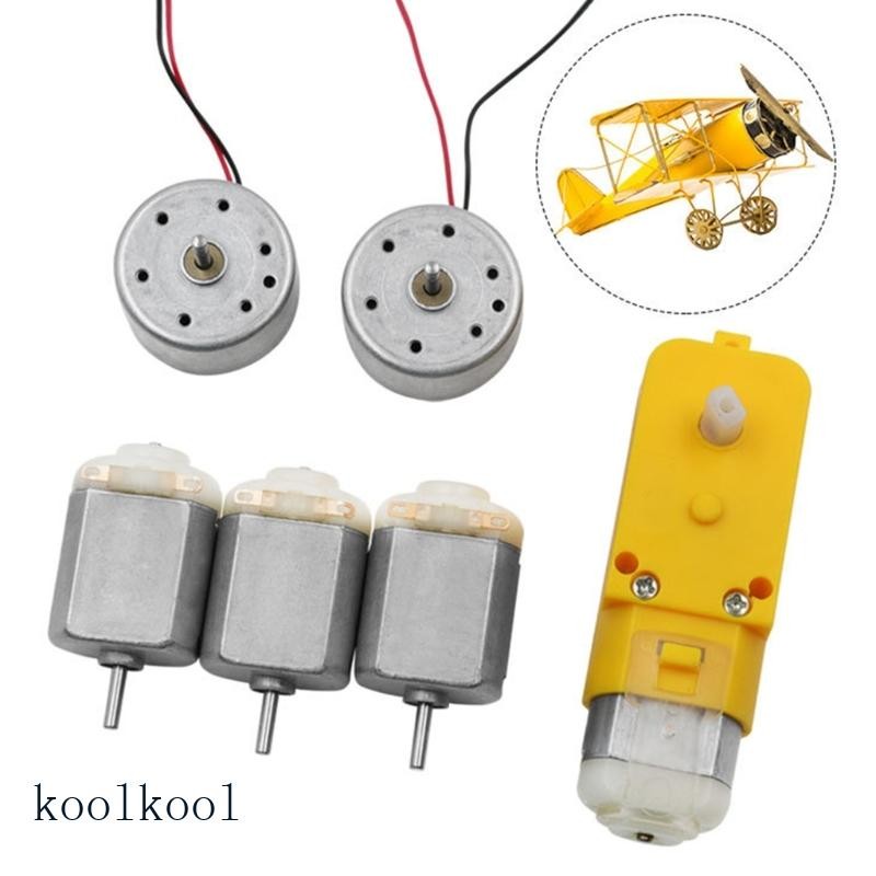 Kool มอเตอร์ DC ขนาดเล็ก Micro TT 300 130 DC มอเตอร์ Strong Stable มอเตอร์ความเร็วสูง 3V ถึง 5V ขนาดเล็กสี่ล้อ