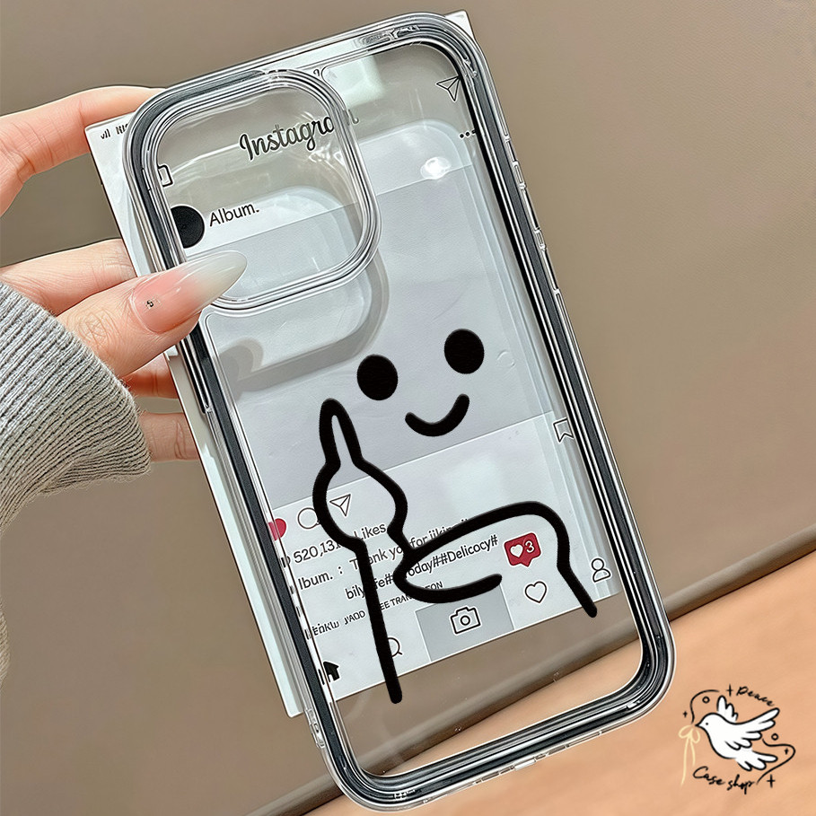 COD-ในไทย💥เคส For IPhone 11 12 13 14 15 16 Pro Max PLUS การแสดงออกที่น่ารัก เคสมือถือ กรอบหนากันกระแทก โทรศัพท์ปกหลัง