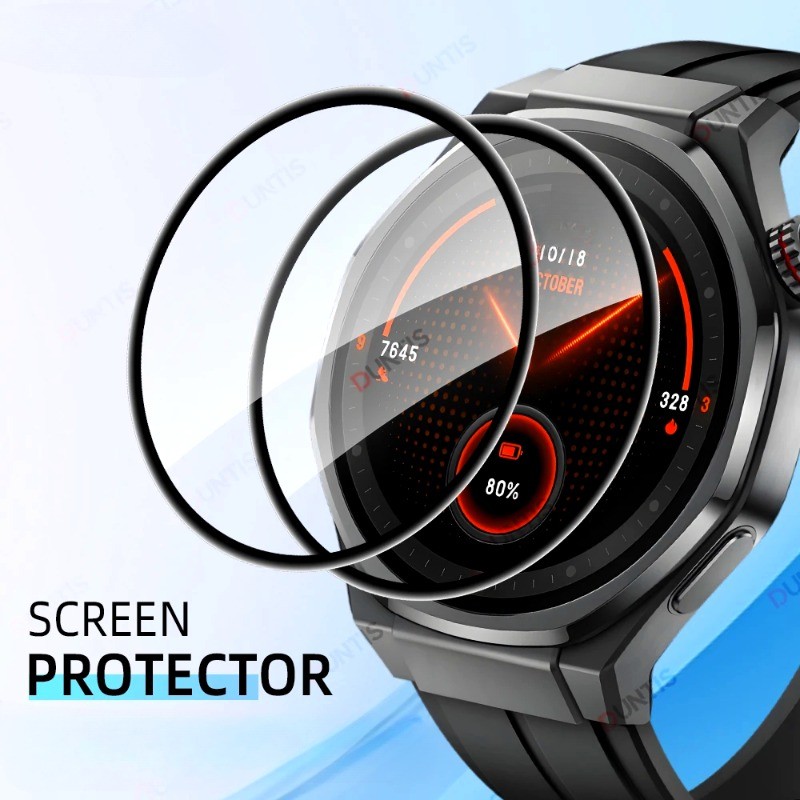 3 ชิ้น 100D โค้งสีดําขอบฟิล์มกระจกนิรภัยสําหรับ OnePlus Band นาฬิกา 2 2R (eSIM) Anti Scratch ป้องกัน
