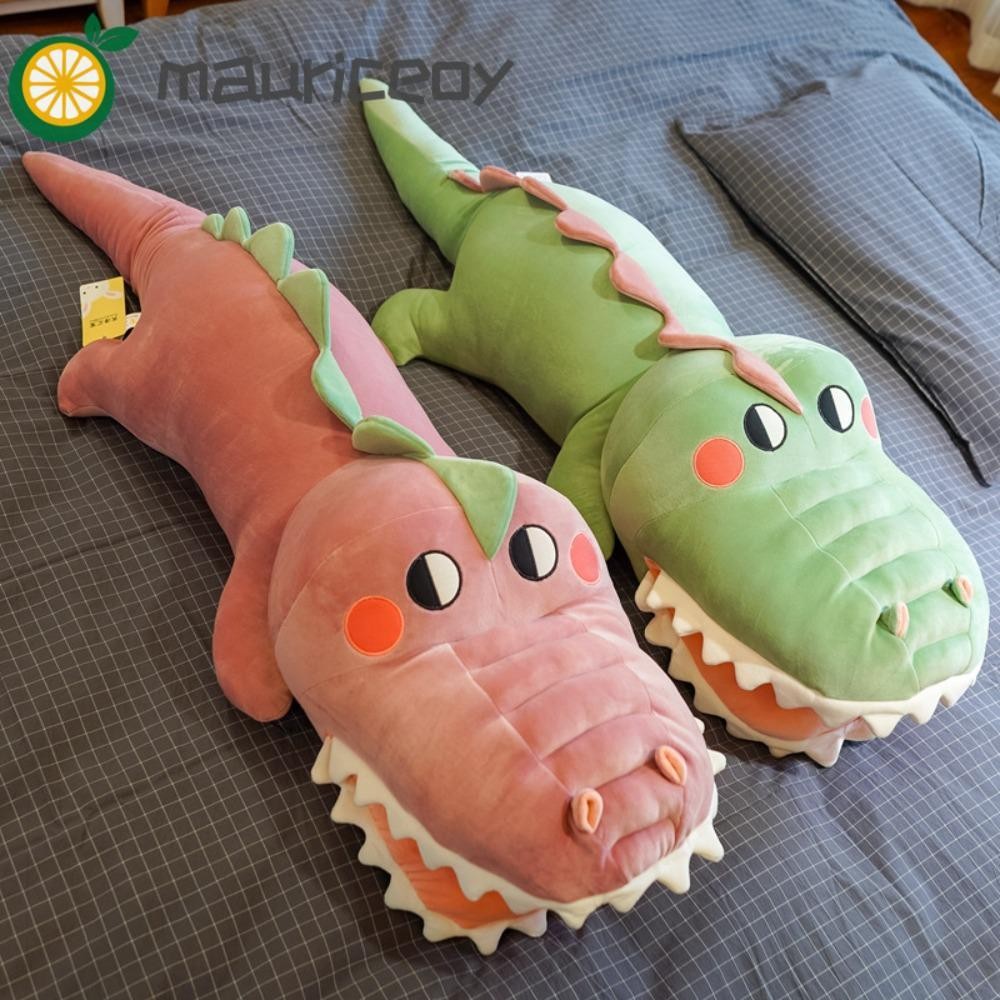 Mauriceoya หมอนตุ๊กตาจระเข้ แบบนิ่ม สีเขียว สําหรับเด็ก