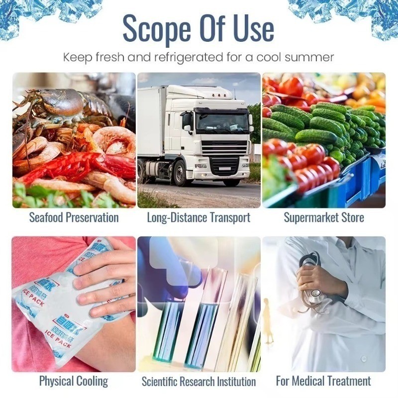 10 ชิ้น เจลน้ำแข็ง น้ําแข็งเทียม เจลเก็บความเย็น นำมาใช้ซ้ำได้ เจลไอซ์แพ็ค เหมาะสำหรับเก็บอุณหภูมิ - รูปที่ 4