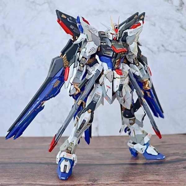 lego เลโก้ Lego Mecha Gundam Model HG Unicorn Strike Free Assembly Figure Tool Boy Minifigure Buildi