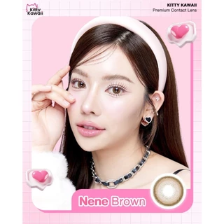 คอนแทคเลนส์(มินิ) Nene Brown / Gray (Kitty Kawaii) ⭐️ลายฮิต ขายดีมาก กรองแสงกันยูวี