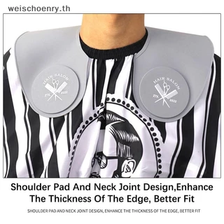WW ซิลิโคนตัดผมคอปกย้อมผมผ้าคลุมไหล่ Hairdressing Cape คอห่อ Guard ตัดผมไหล่ Pad ผ้าพันคอ TH
