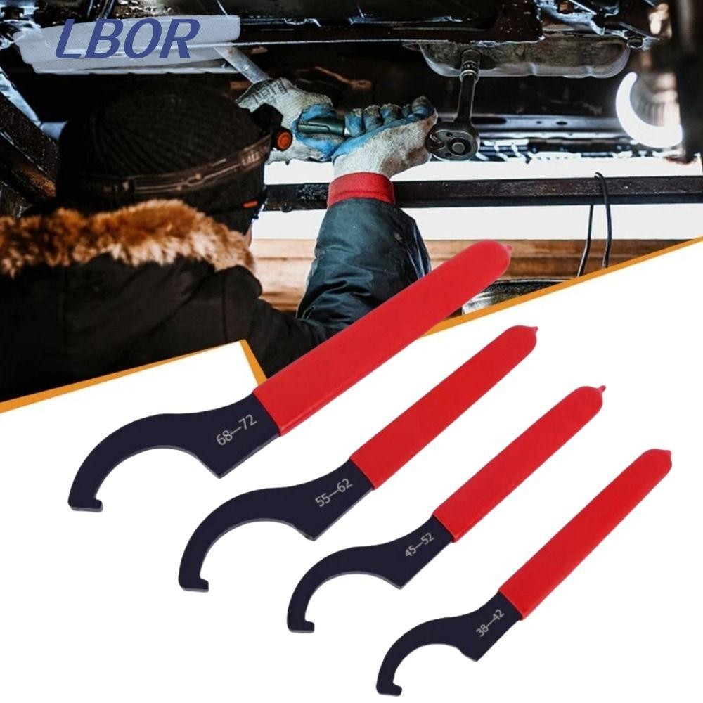 LBOR ประแจเครื่องมือ,สีดํา Oxidized Anti Slip Handle Hook ประแจ Spanner, 45-48HRC ประเภท 38-42 มม./45-52 มม./55-62 มม./68-72 มม.สําหรับรอบ Nut C เครื่องมือ