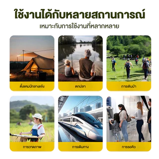 New เก้าอี้พับพกพาสะดวก / กระเป๋าสะพาย เก้าอี้ปิคนิค เก้าอี้สนาม มีกระเป๋าด้านข้าง พร้อมสายสะพายไหล่ เดินป่า ตกปลา