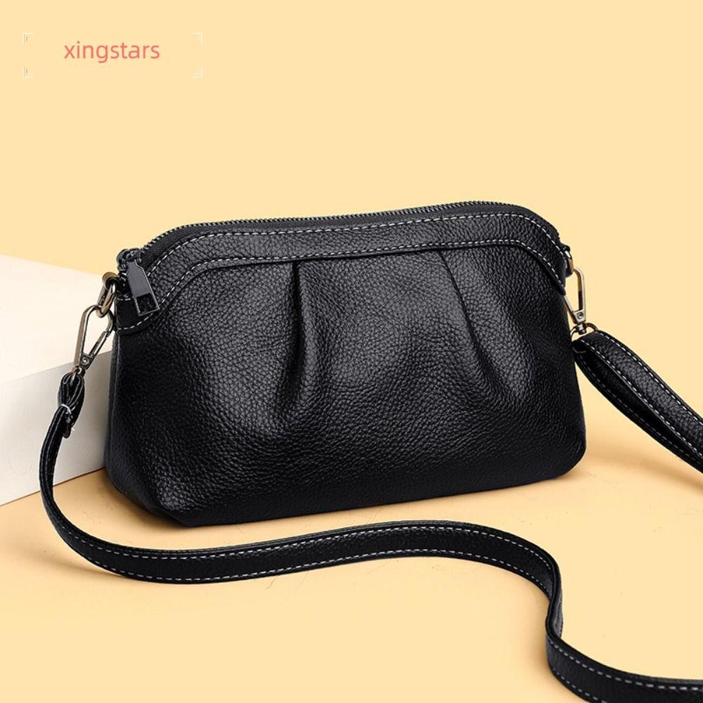XINGSTARS กระเป๋าถือและสะพายไหล่ผู้หญิง หนังแท้ ความจุมาก สไตล์หรู