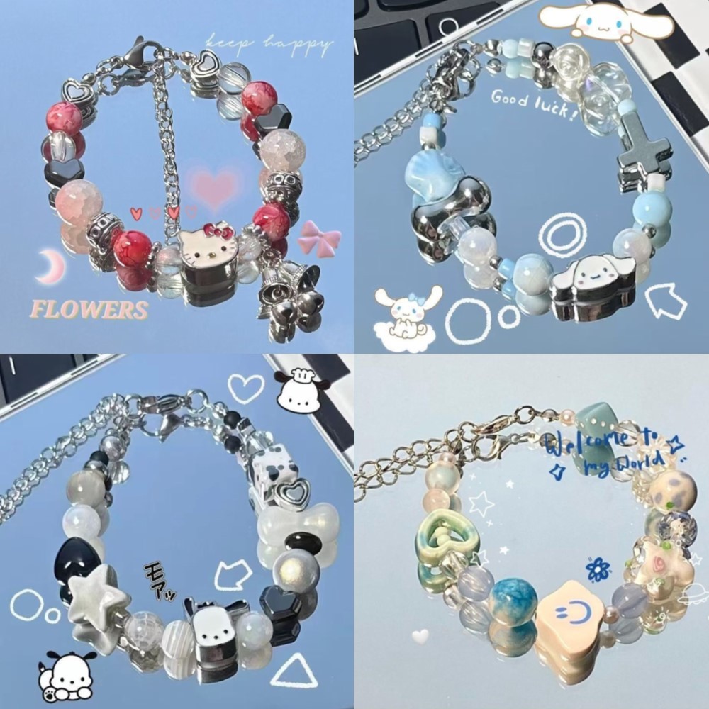 สร้อยข้อมือสไตล์เกาหลีน่ารักสำหรับเด็กผู้หญิง อารมณ์อบอุ่นเหมือนเมฆ พร้อมเป็นของขวัญวันเกิดที่ทันสมัย