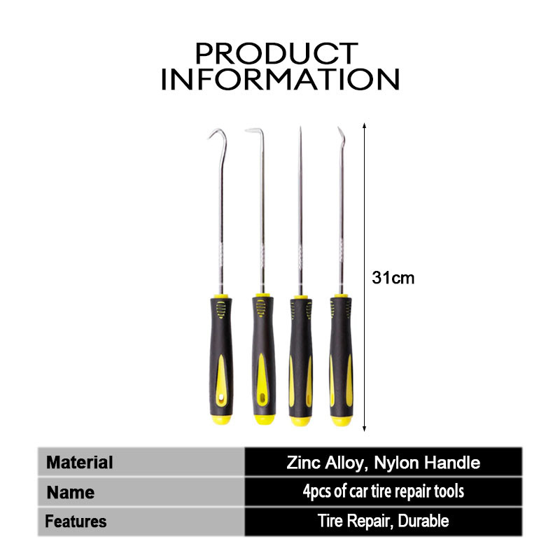 Car Tire Repair Tool Oil Seal Screwdriver 4-piece Set Puller Oil Seal Sealing Ring - รูปที่ 2