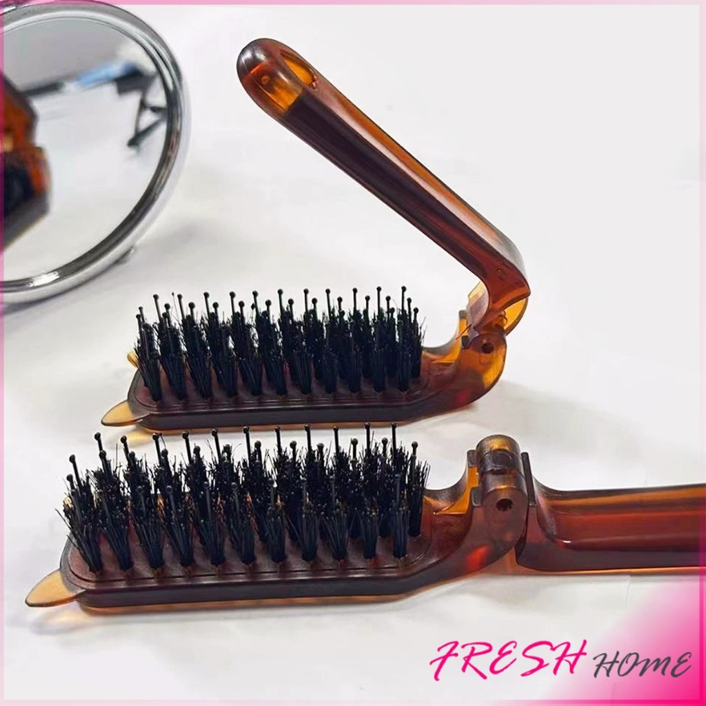 Fresh หวีพับ แบบพกพาเดินทาง ใช้ได้ทั้ง ผมตรง ผมหยิก หวีอเนกประสงค์ หวีขนาดเล็ก Folding comb - รูปที่ 5