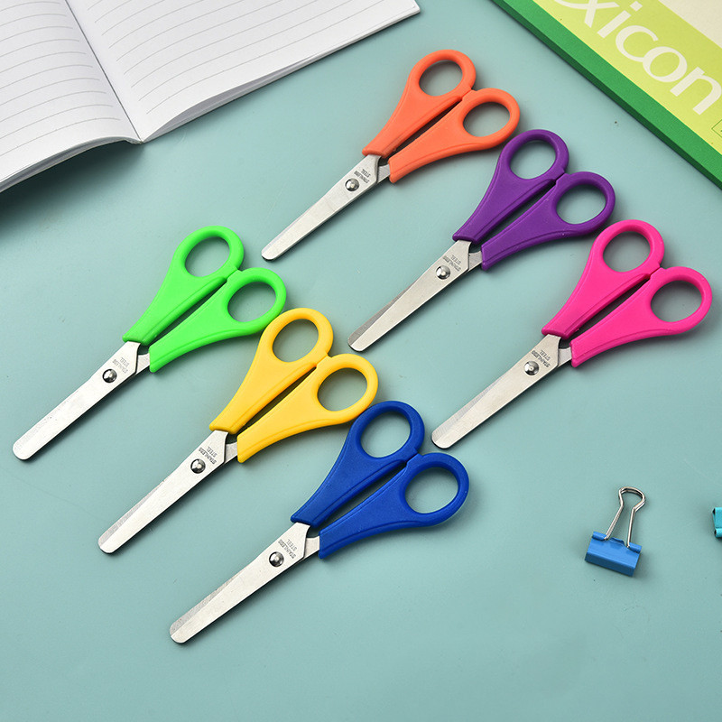 กรรไกร ขนาดเล็ก 12.7ซม. Stainless Steel ตัดกระดาษ ของใช้สำนักงาน สีหวาน สวย