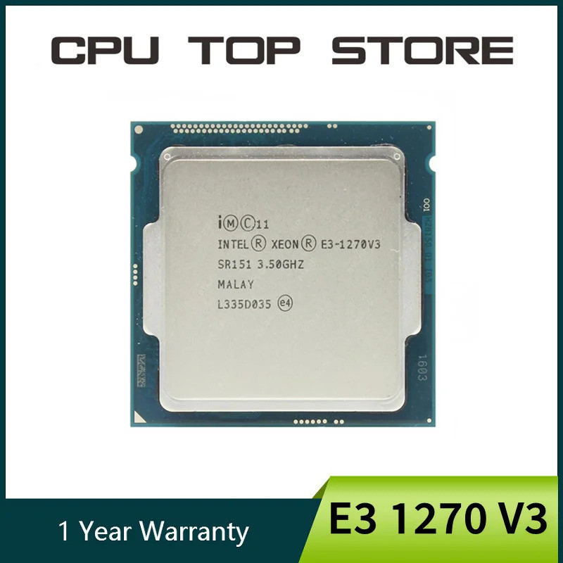 โปรเซสเซอร์ Intel Xeon E3-1270V3 3.5GHz LGA 1150 sr151 (จอแสดงผลไม่มีแกน)