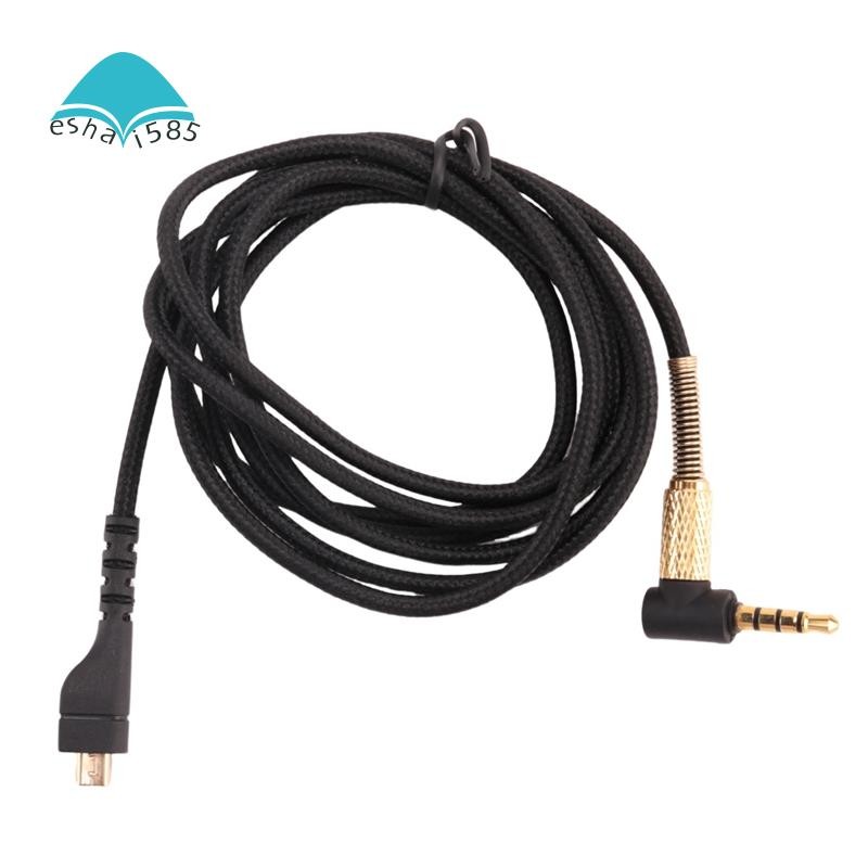 Eshai585 สายชุดหูฟังทดแทนสําหรับ Arctis 7 5 3 Pro หูฟังไร้สายสําหรับเล่นเกม 4.9Ft สาย