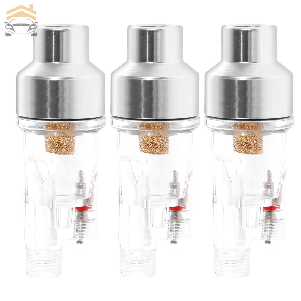 3 ชิ้น Airbrush Water Separator Airbrush Air Filter 1/8 นิ้วสําหรับ Iwata สําหรับ Devilbiss สําหรับ 