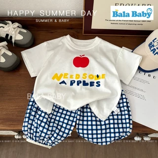 ชุดเซ็ตเด็ก เสื้อยืดเด็ก+กางเกง3ส่วน เสื้อยืดลายการ์ตูน สำหรับเด็กผู้หญิง Size80-120cm DXT75