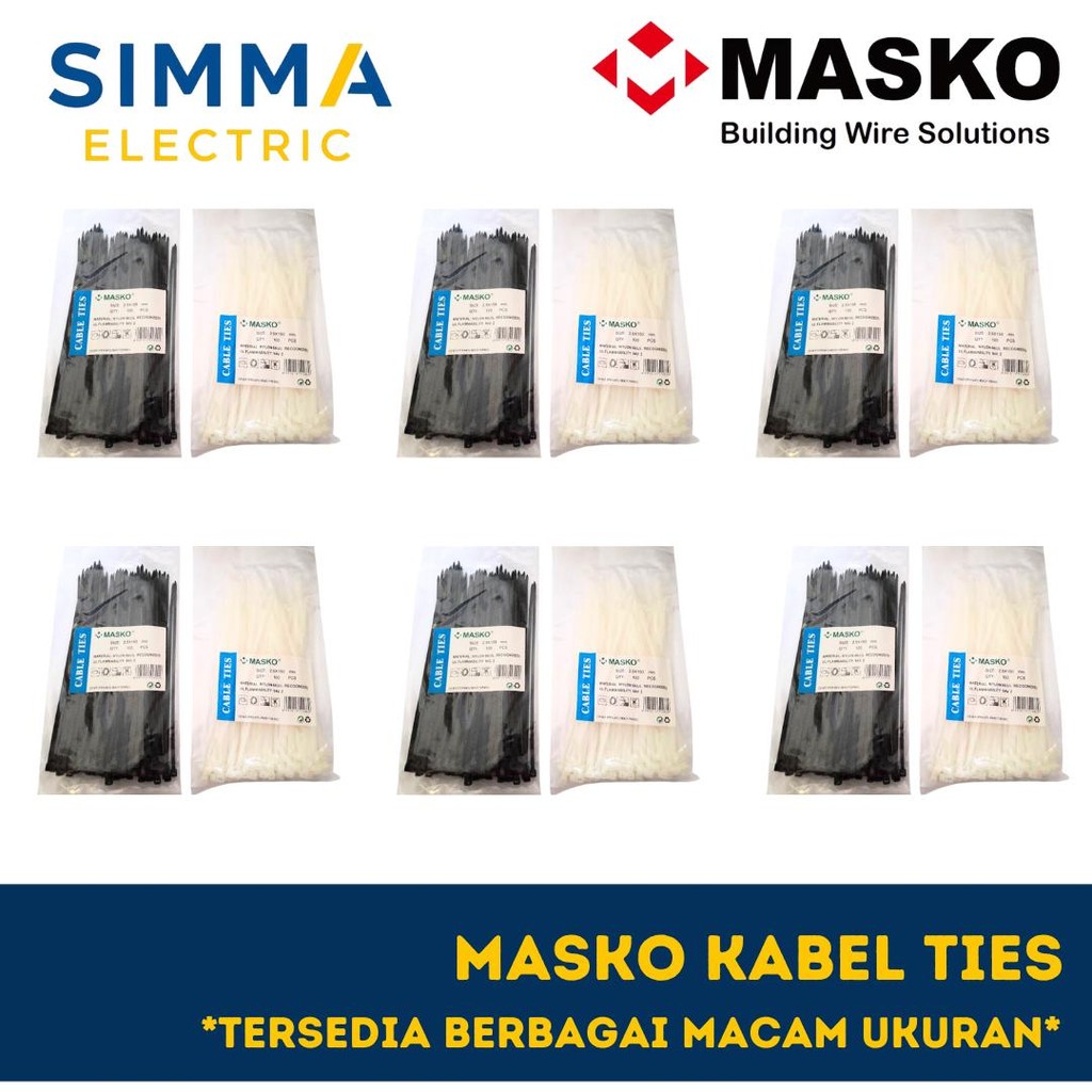 Masko Cable Ties Cable Ties Cable Belt Cable Ties Organizer Tali Ties Simma Electric