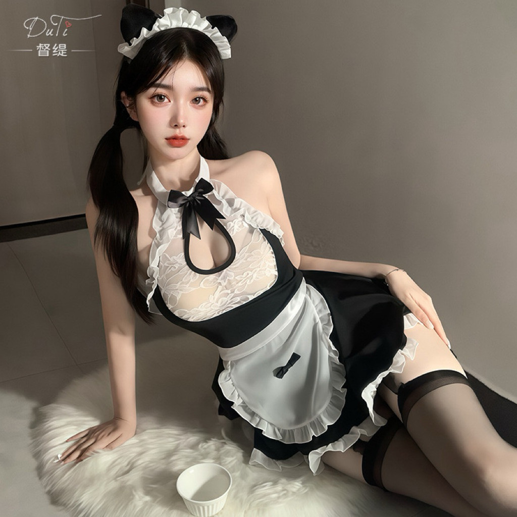 ชุดเมดแม่บ้าน ชุดนอนไม่ได้นอน MM2186 (K)💎เกรดพรีเมี่ยม ร้านไทยส่งไว