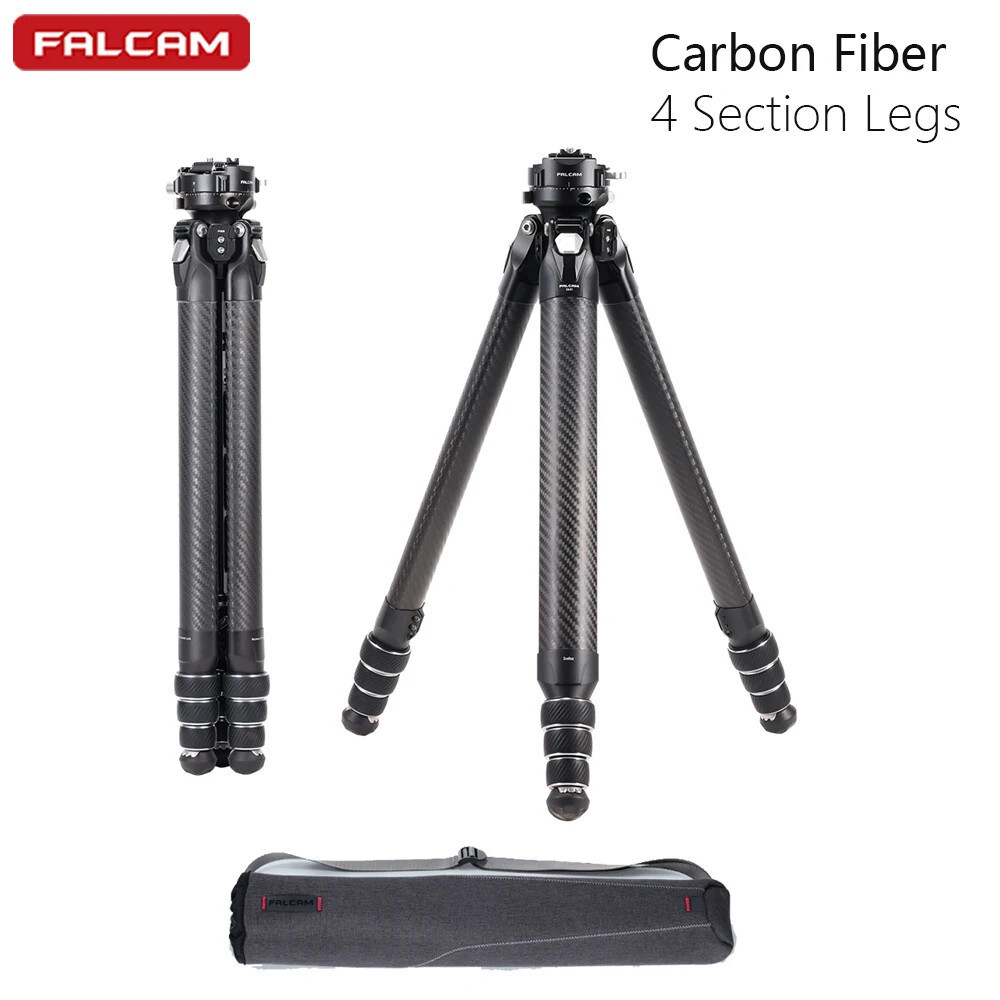 Falcam TreeRoot Quick Lock Travel ขาตั้งกล้องคาร์บอนไฟเบอร์ 4 ส่วนขาความยาวการจัดเก็บ 48 ซม.พร้อม F3