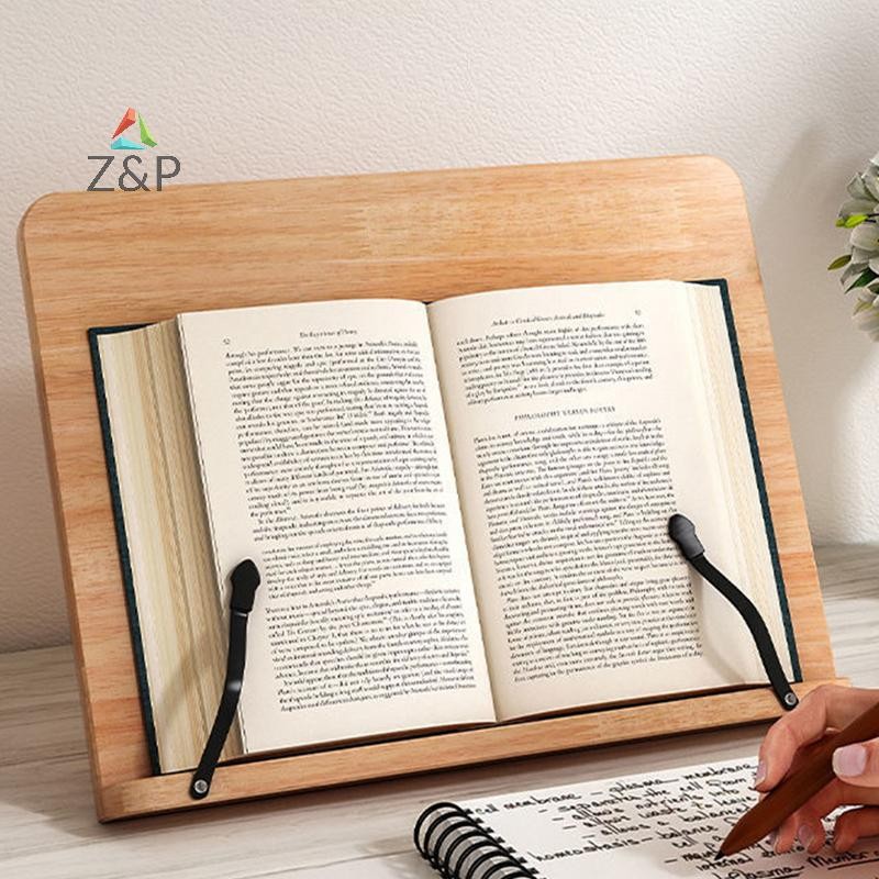 Z&P ที่วางอ่านหนังสือแบบปรับได้แท็บเล็ต Cook Home Study Room Book Holder ขาตั้งแบบพับได้ COD