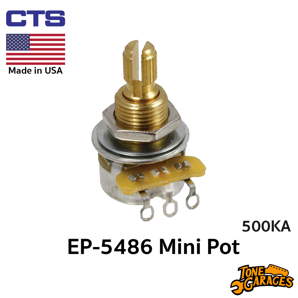 CTS Mini Pot 500KA Audio Taper มินิพ็อต กีต้าร์ เบส ของแท้ 100% EP-5486 Made in USA