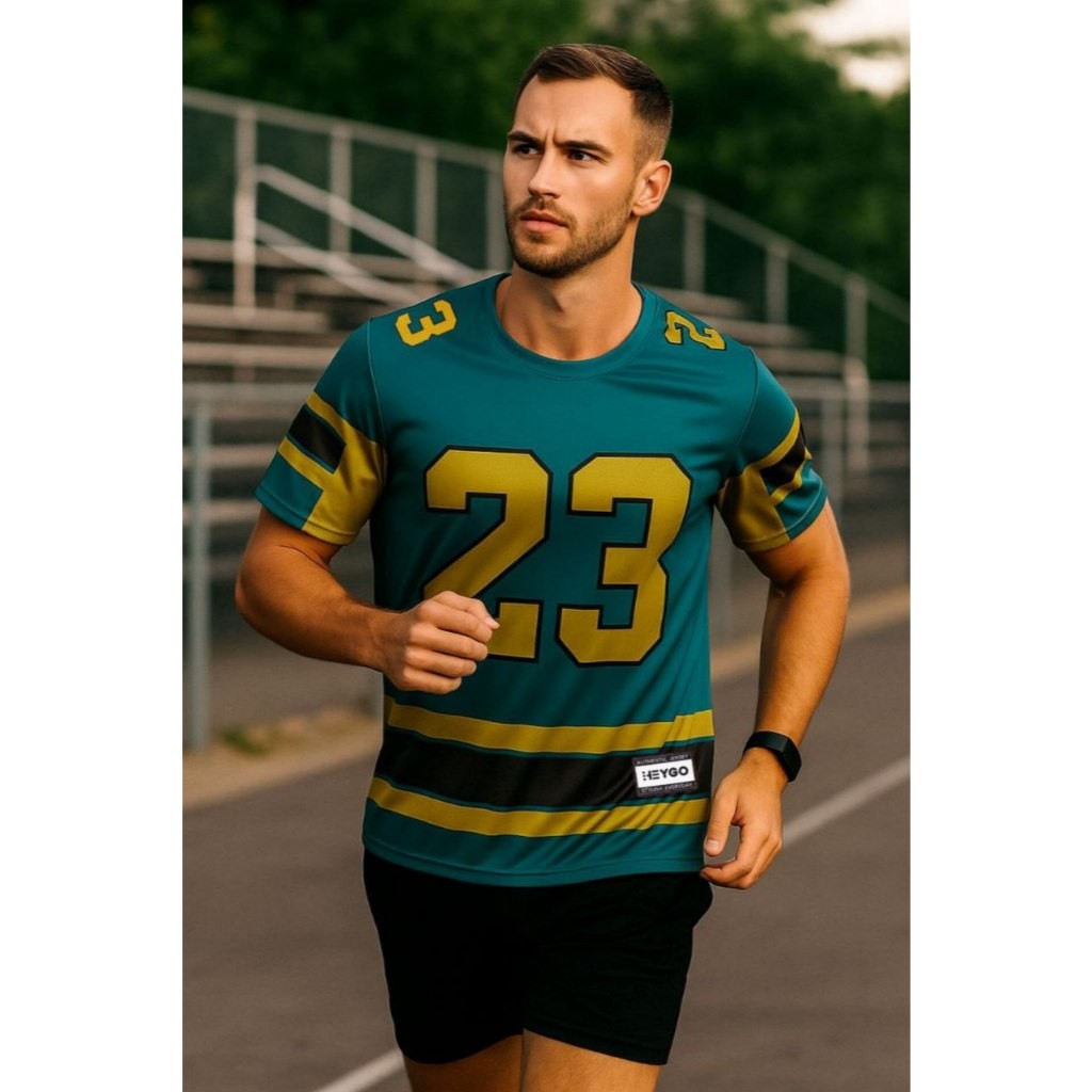 HD - Streetwear Oversize Number 23 Vintage Retro Football Rugby Jersey PT08