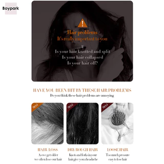 Boypark Moisturizing Hair Fixed Essence Ginger Hair Care Essence ปรับปรุงความแห้งกร้าน Anti Hair Loss Essence