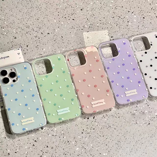เคสไอโฟน 16 13 สำหรับ IPhone XR 11 15 13 12 16 14 Pro Max XS X 16Plus Max 15 7 8 16 Plus ปก IMD สุดหรูลายจุดใหม่