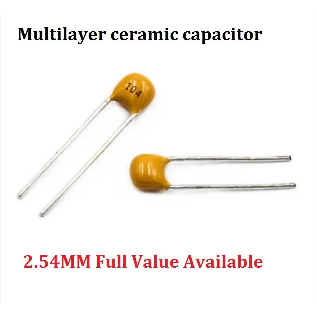 50PC 100PF/1UF/10NF/0.1UF/22P/33P ตัวเก็บประจุเสาหิน 101 102 103 104 105 220 330 50V 100nf Momo NF 2