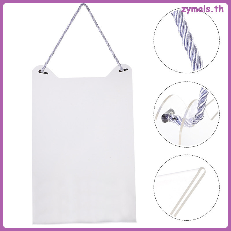 Acrylic Hanging Price Tags Display Holders For Clothing Stores Mall Signs