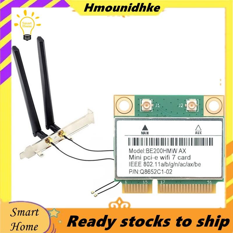 BE200 WiFi 7 Mini PCI-E WiFi การ์ด BE200HMW 8774Mbps 2.4G/5G/6Ghz สําหรับ 5.4 802.11BE อะแดปเตอร์เคร