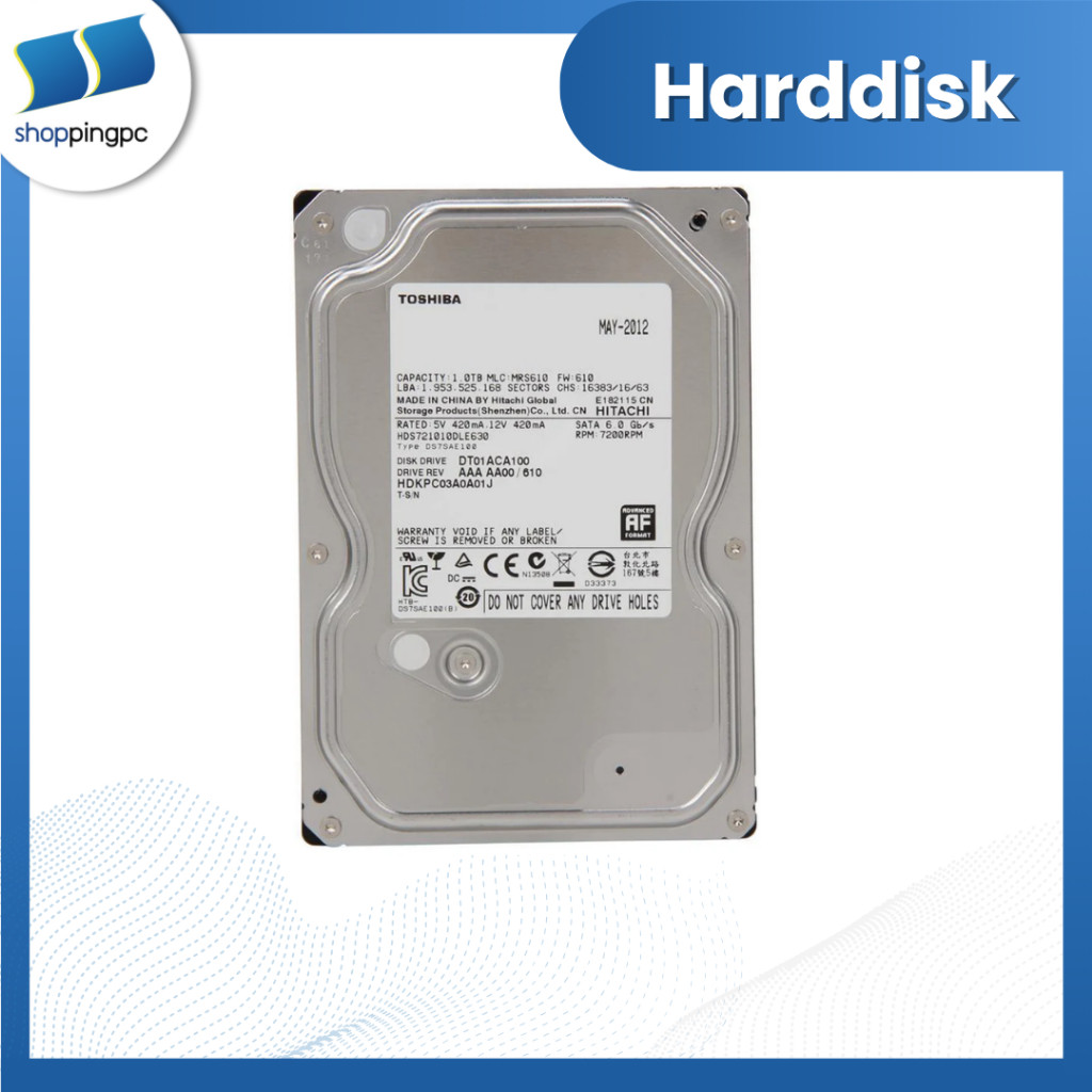 HDD TOSHIBA DT01ACA 7200RPM SATA3 (DT01ACA100)
