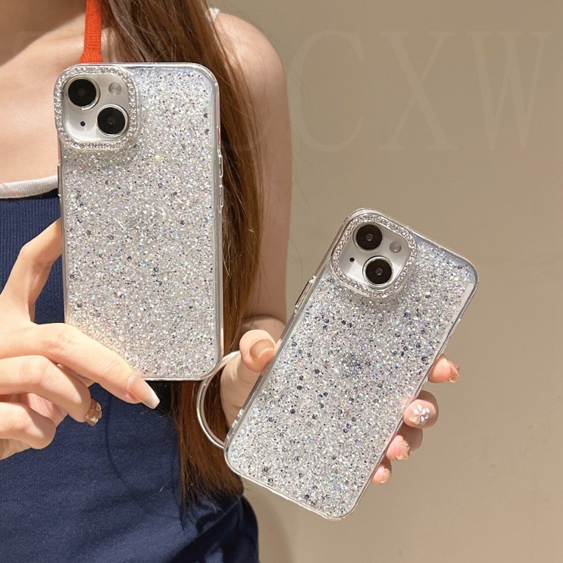 หรูหราเพชรGlitterเลื่อมสําหรับVivo V50 V40 V29 Lite V40 V30 SE V40E V30E V40 V30 V29 V27 V25 Pro V23 V20 V21E V29E V27E V25E V25Eฝาครอบซีเมนต์Blingเงินฟอยล์ปลอก