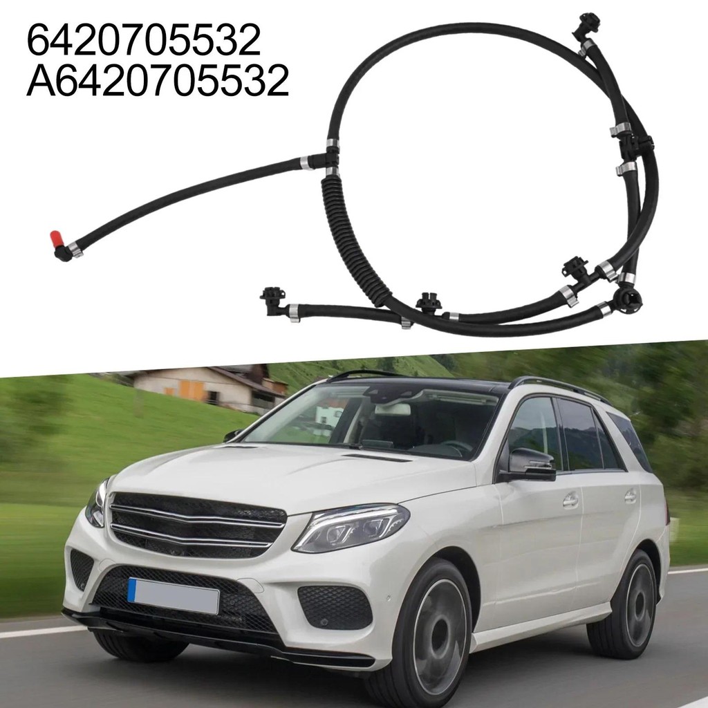 หัวฉีดน้ํามันเชื้อเพลิงกลับท่อ A6420705532 อะไหล่รถยนต์ อุปกรณ์ตกแต่งรถยนต์สีดําพลาสติกสําหรับ Merce