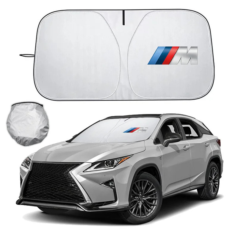 ม่านบังแดดรถยนต์กระจก Sun Shade Visor UV ป้องกันสําหรับ BMW M X1 X2 X3 X5 X6 E46 E39 E90 E36E60 E34 E30 F30 G20