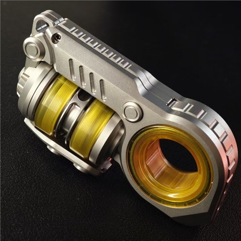 Lepai Aurora Egg Push Egg Composite Fidget Spinner Pop เหรียญ Push Card EDC Decompression ของเล่นโ