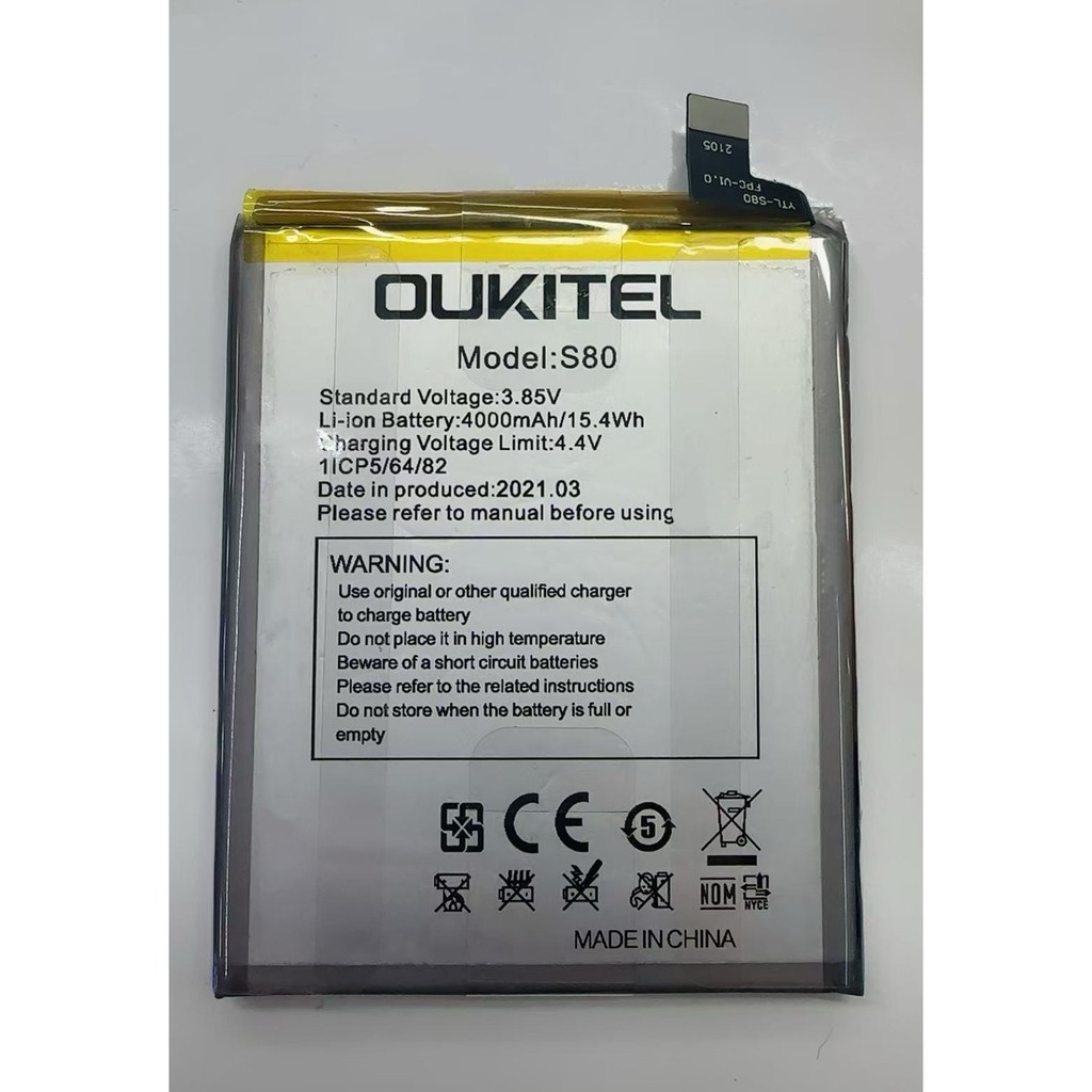 เหมาะสําหรับ Oukitel Oukitel C21 แบตเตอรี่ในตัวบอร์ดโทรศัพท์มือถือ S80 แบตเตอรี่