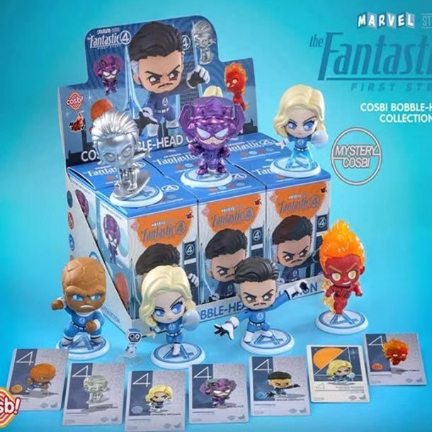 【พร้อมส่ง】fantastic four marvel legends fantastic 4 figure Genuine Hot Toys miniature doll blind box