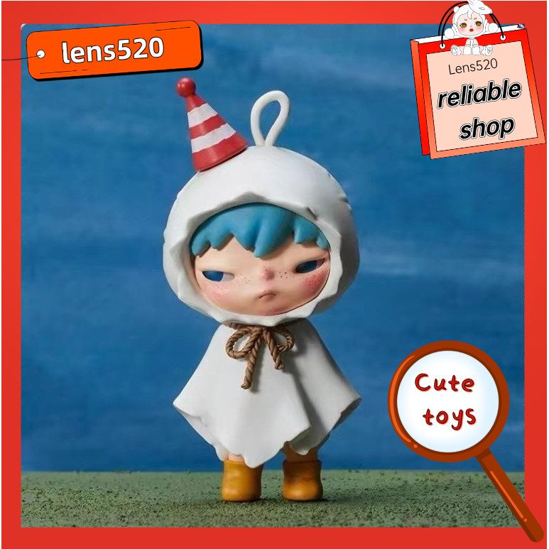 HIRONO Hirono Shelter Series Ono V6 รูปตุ๊กตาอินเทรนด์เล่นของขวัญวันเกิดของเล่นตกแต่ง