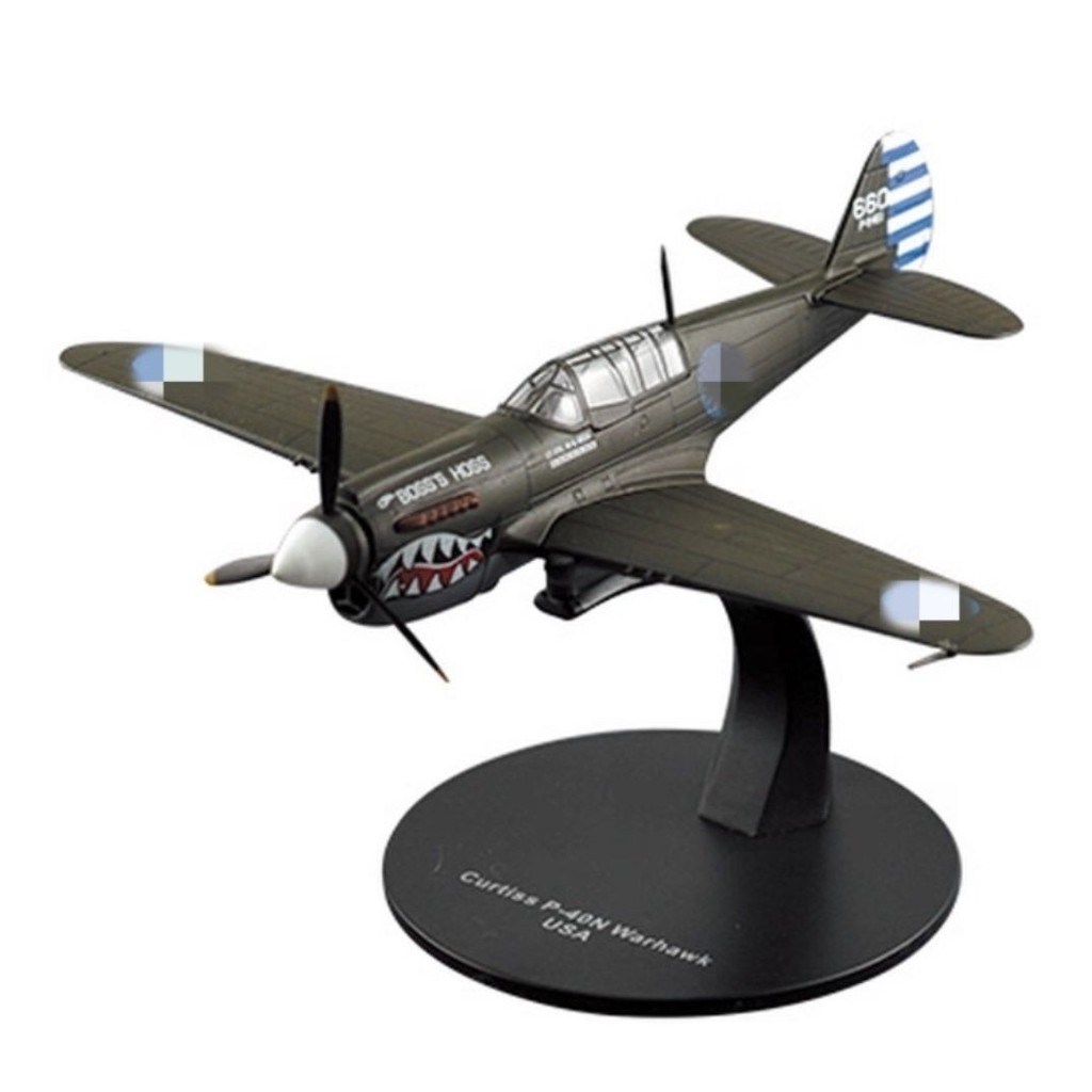 DeAGOSTINI Masterpiece เครื่องบิน 1/72 No.21 Flying Tigers P40 สําเร็จรูปโลหะผสมเครื่องประดับแบบคงที