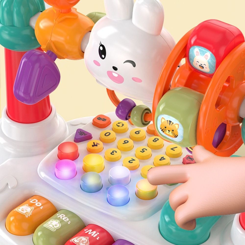 อิซิทาฟ คีย์บอร์ดเปียโนเพลงหมุน,ของเล่นเปียโนเพลงทารกแบบโต้ตอบ 16 ใน 1,อุปกรณ์เล่าเรื่องสร้างสรรค์ด้วยแสงเสียงเครื่องดนตรีมัลติฟังก์ชั่|เด็ก - รูปที่ 6