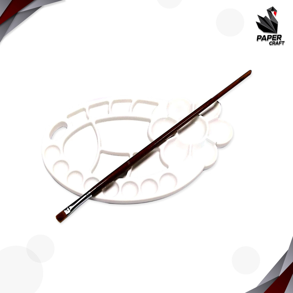 Horse (ตราม้า) จานสี จานผสมสี รูปปลา ขนาด 14.2 × 24.5 ซม. ( 1 อัน ) - รูปที่ 3