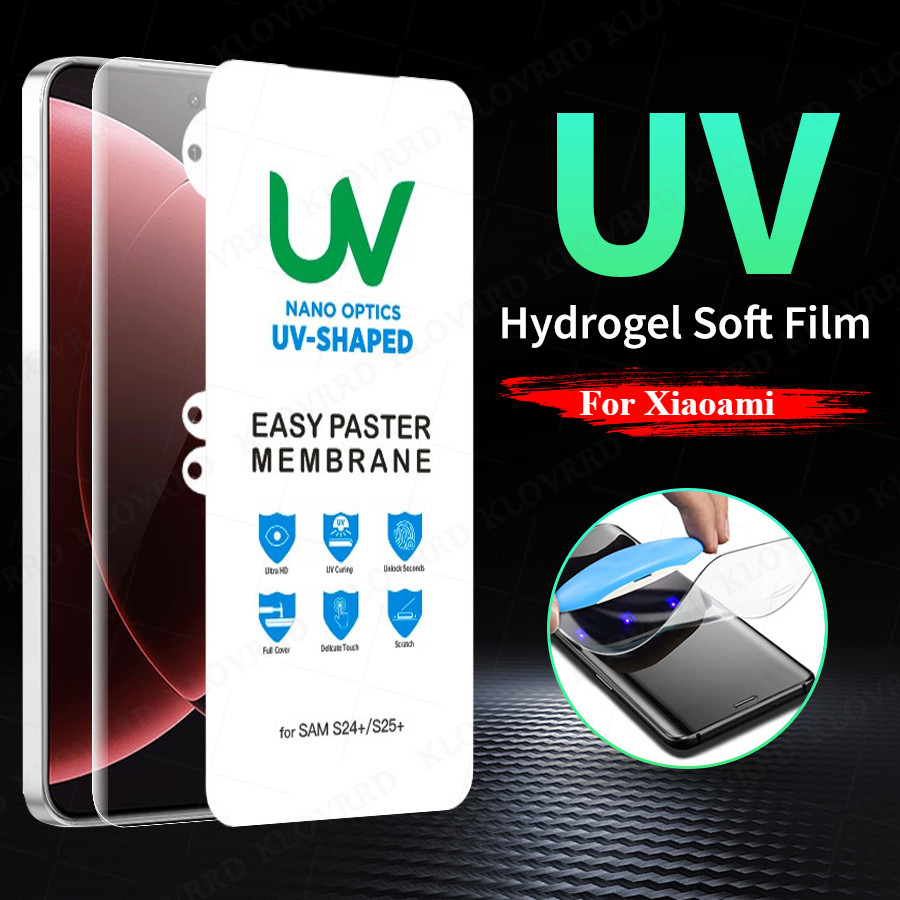 [ พร้อมกาวเต็ม ] ฟิล์มป้องกันแสง UV สําหรับ Xiaomi Mi 17 Ultra 15 14 13 12 11 Ultra Redmi Note 15 14