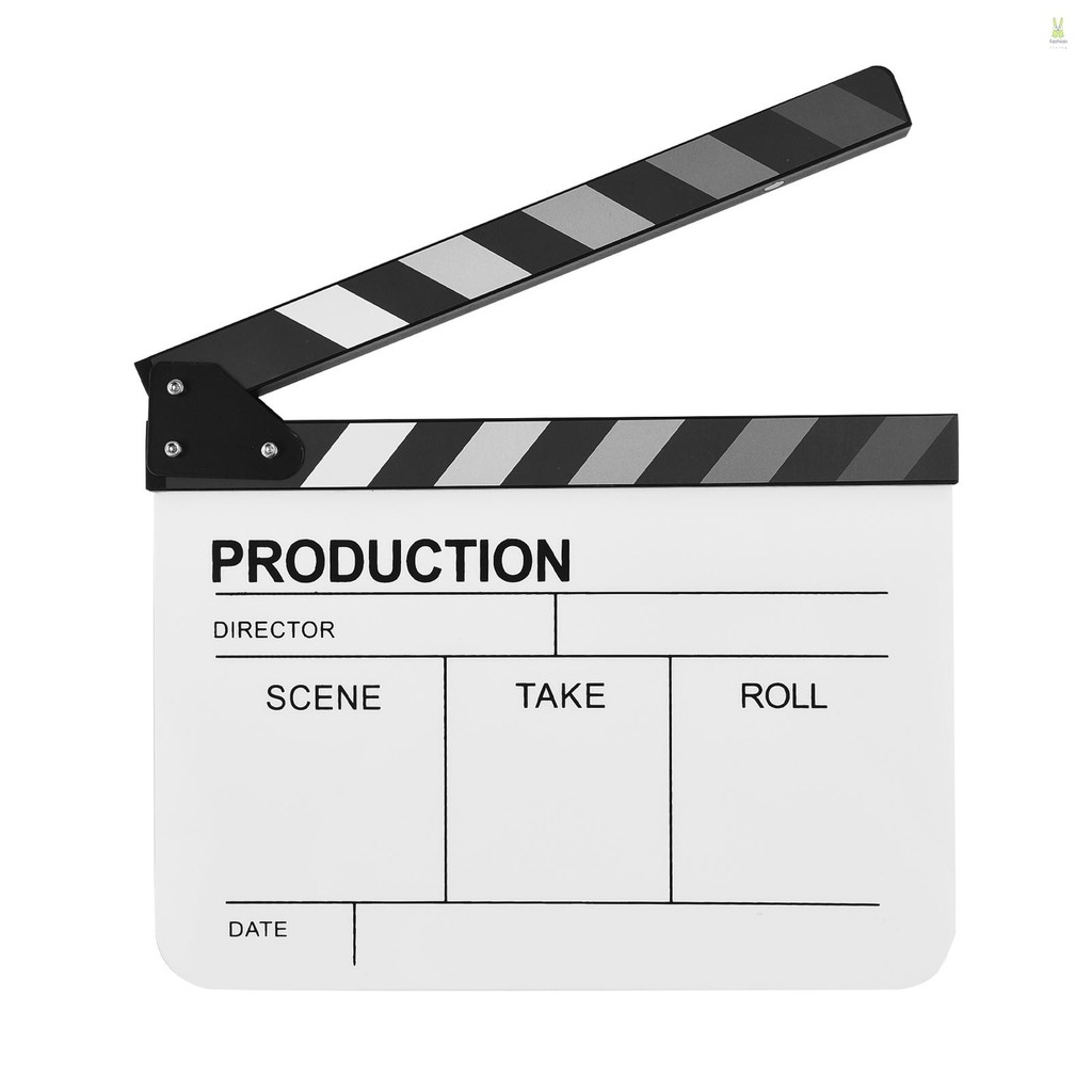 ฟิล์ม Clapperboard อะคริลิค Clapboard ภาพยนตร์ Directors Slate Cut Action Scene Clapper Board ฟิล์ม 