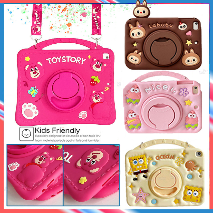 สําหรับ Infinix Xpad 11 "2024 X1101 เคสกันกระแทกเด็กความปลอดภัยฝาครอบแท็บเล็ต 360° Rotation ขาตั้งแบ